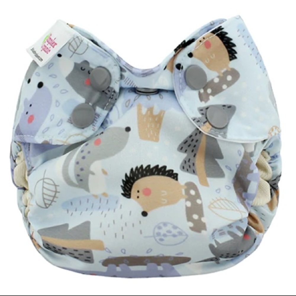 Newborn simplex in organic cotton gently used in Shadows